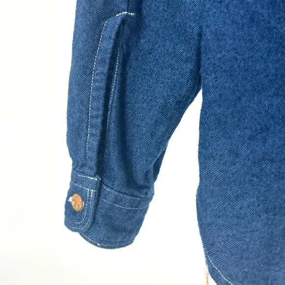 Journal Standard Homestead Indigo Blue Cotton Work Shirt - Picture 6 of 9